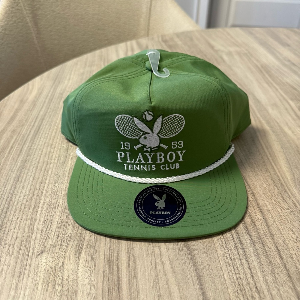 Playboy Tennis Club Green Rope Snapback Hat NWT